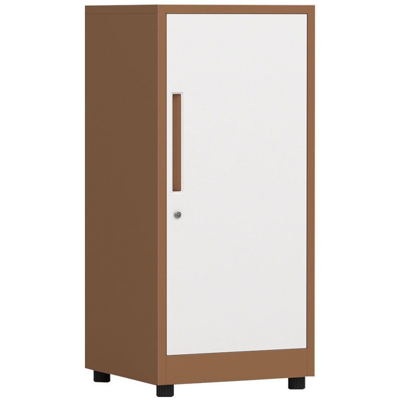 鑫金虎 文件柜矮柜办公柜铁皮柜抽屉矮柜带锁阳台储物柜单门小柜子