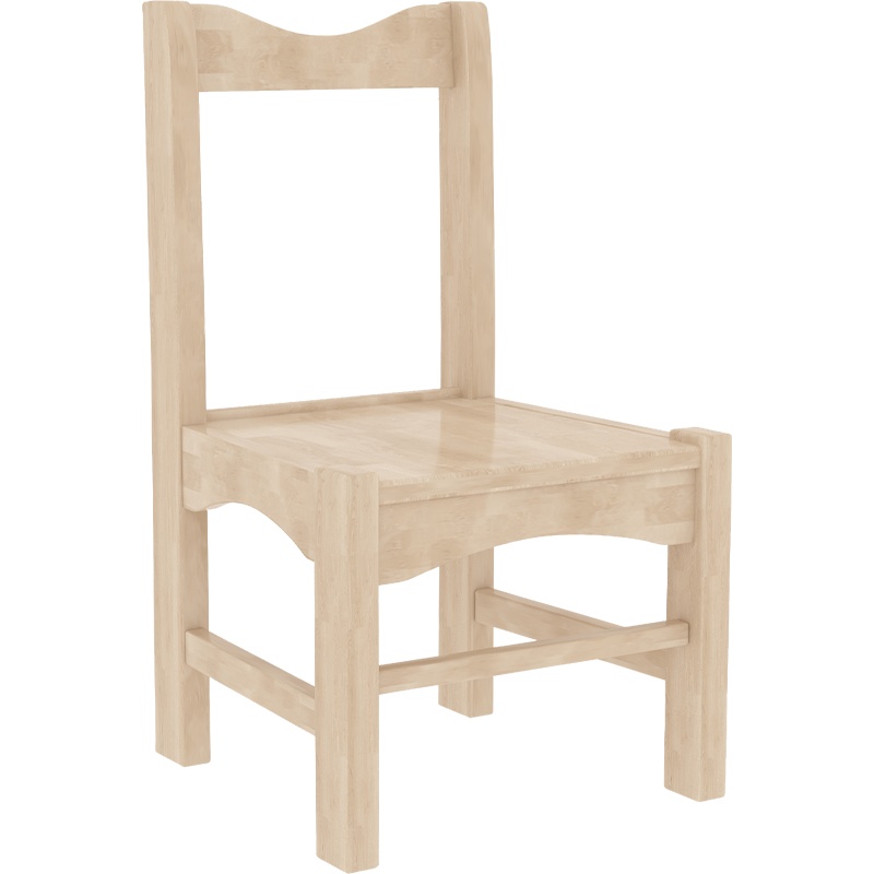 幼儿园实木桌椅 儿童全橡木椅子 早教家用木质可爱靠背椅成套座椅