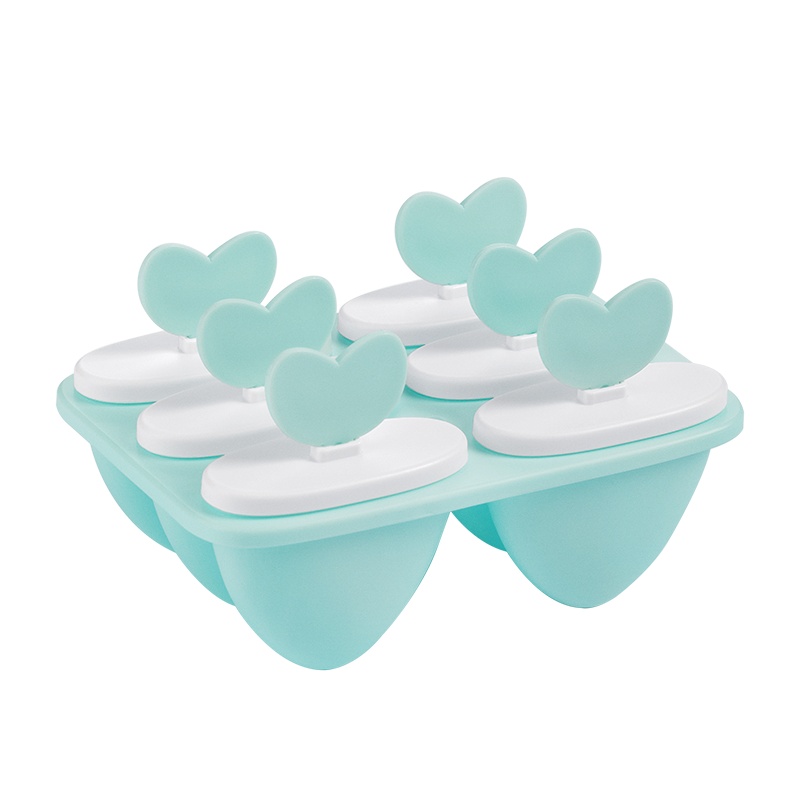 茶花冰淇淋模具冰棒模具儿童小型自制冰棒模型迷你做雪糕模具家用 [马克蓝6支装]