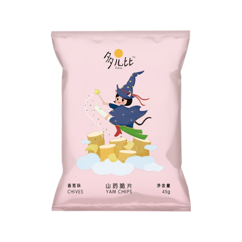 多儿比dolbee 山药脆片 香葱味山药片45g 薯片膨化食品休闲零食年货