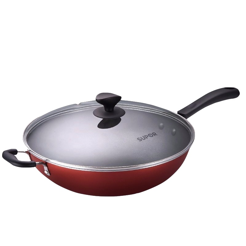 苏泊尔/SUPOR 不粘锅炒锅少油烟炒菜锅NC34F4电磁炉适用铝合金不粘锅