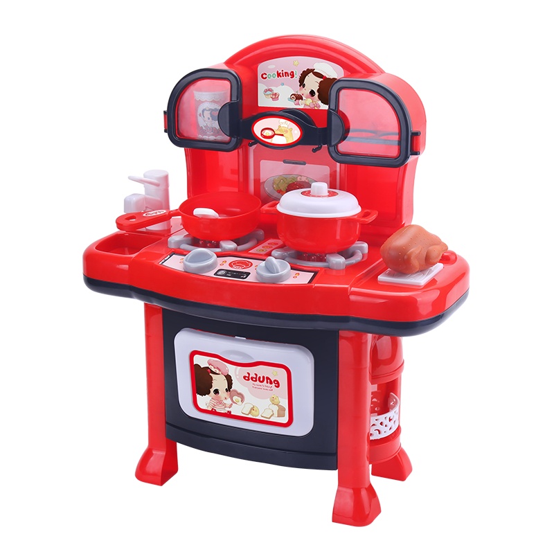 冬己主厨套装儿童仿真过家家玩具女孩男孩做饭煮饭厨房玩具FDE393