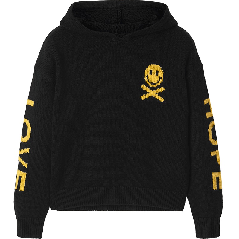 太平鸟童装男童连帽毛衣套头毛衫针织衫秋冬装新款儿童上衣