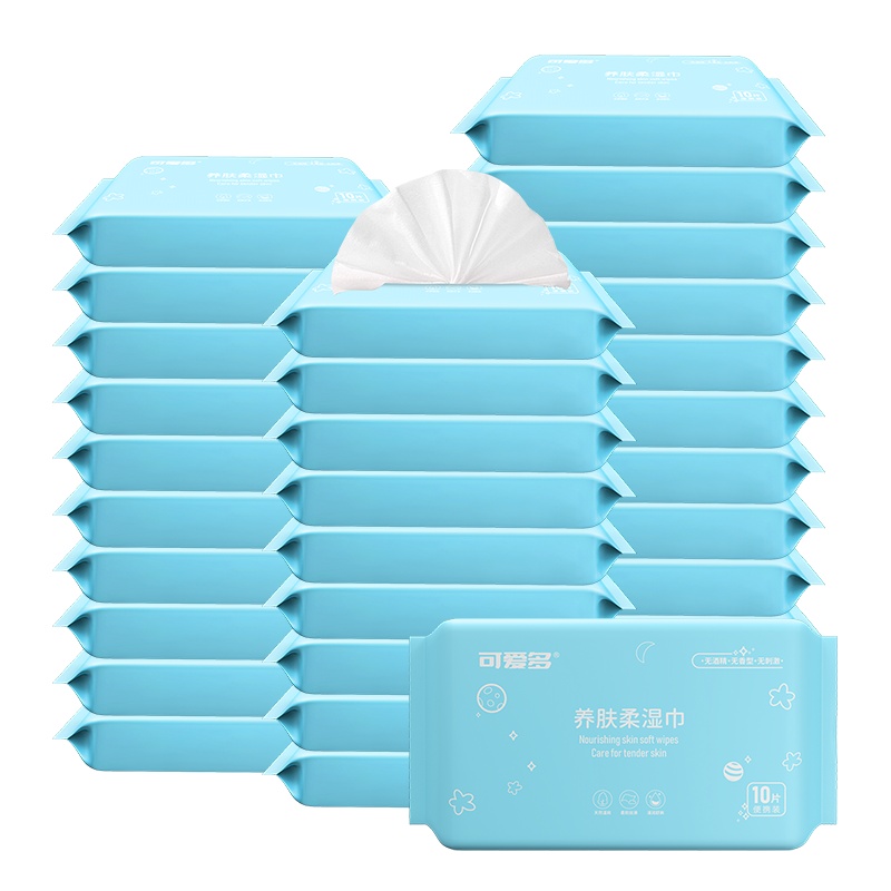 可爱多 婴儿手口湿纸巾10抽*30包