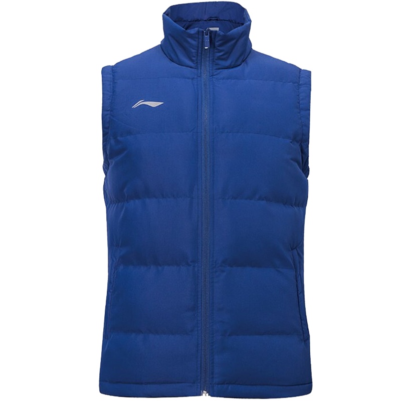 李宁男子成人棉服保暖棉马甲运动背心