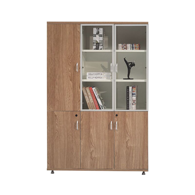 HiBoss办公家具文件柜矮柜木质储物柜办公室收纳柜资料柜三门文件柜