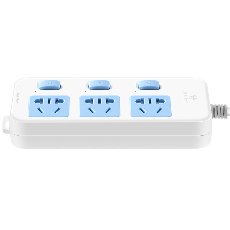 公牛(BULL)新国标插座/插线板/插排/排插/接线板 6位分控全长3米 超功率保护插座 GN-313