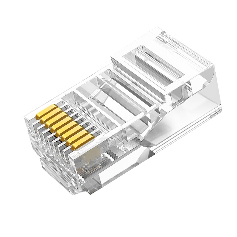 绿联 超五类水晶头 RJ45网络水晶头网线连接头网线插头100个装