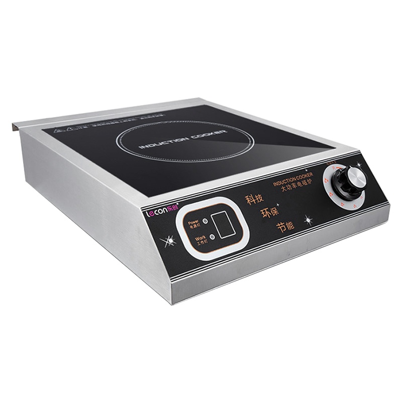 乐创(lecon)电磁炉 LC-L16 商用电磁炉 3500W大功率耐高温易洁黑晶面板食堂灶具 不锈钢商用厨房设备