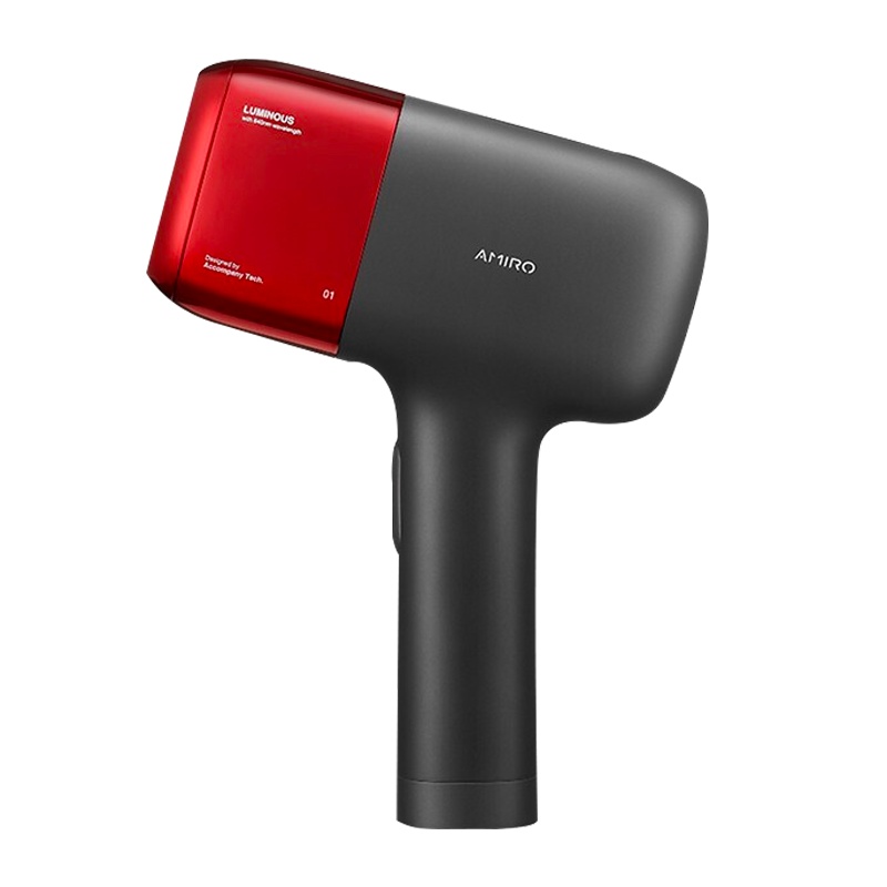 AMIRO脱毛仪家用红光波激光冰点脱毛器 剃毛器腋下全身刮毛神器640nm+脱毛仪器 黑色