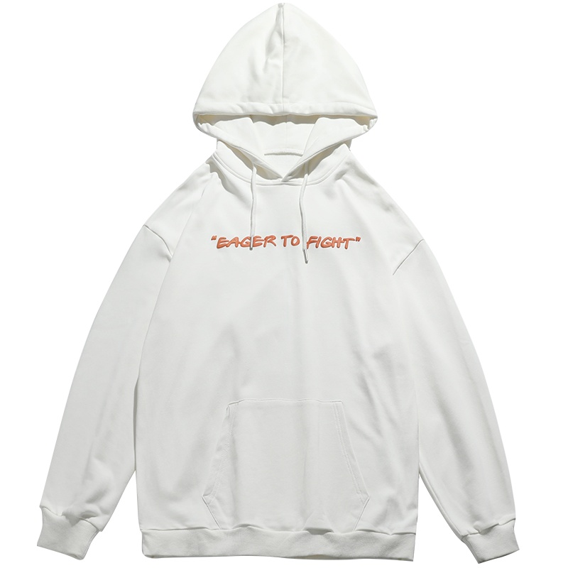 [直营]木林森(MULINSEN)日系男装 主推秋冬新款潮牌立体发泡印花情侣连帽卫衣男