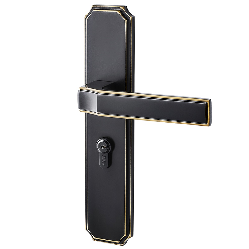 固特门锁不锈钢欧式室内卧室单舌房间卫生间执手锁具木门锁静音