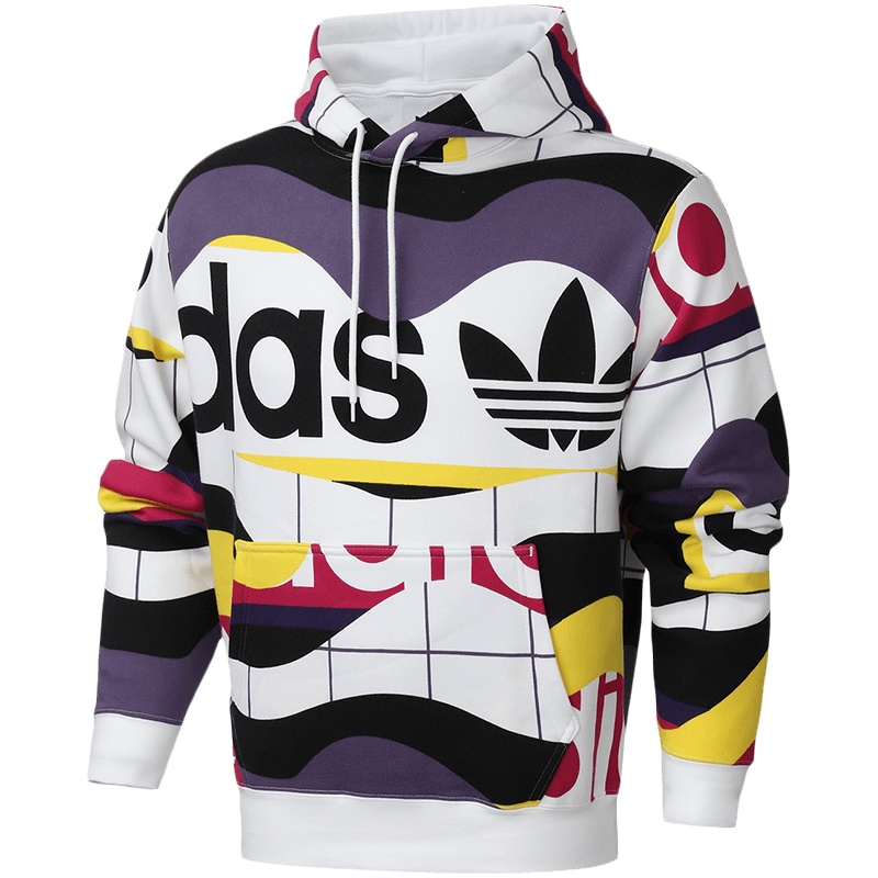 adidas阿迪达斯三叶草男装运动服休闲连帽卫衣FM1566