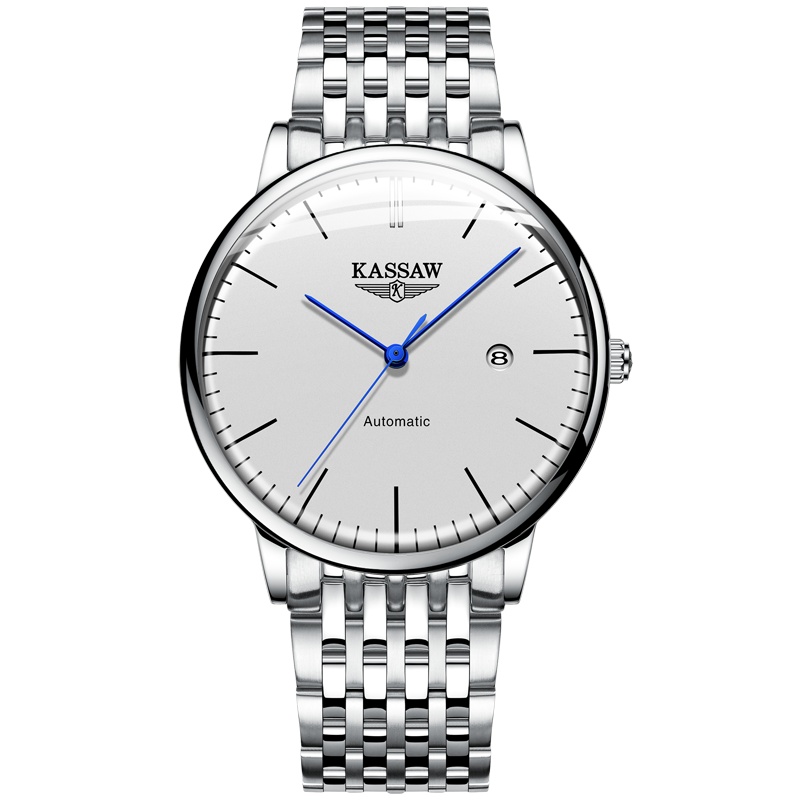 卡梭(KASSAW)手表男自动机械表男表时尚潮流防水商务超薄包豪斯表K871G