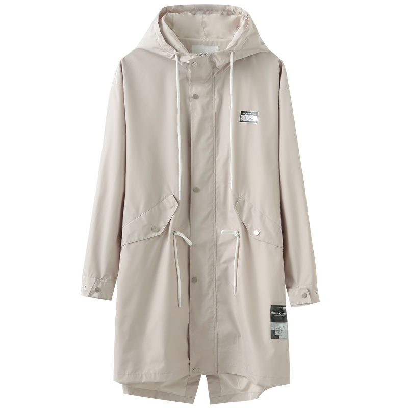 马克华菲男装外套冬装宽松ins韩版连帽风衣男中长款ins潮流_1