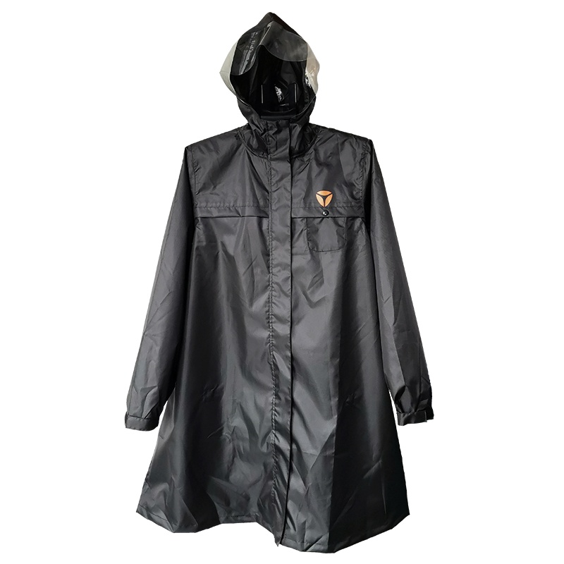 雅迪 长款半透明雨衣时尚男女成人单人防水防护户外徒步旅行学生EVA全身雨披 XL