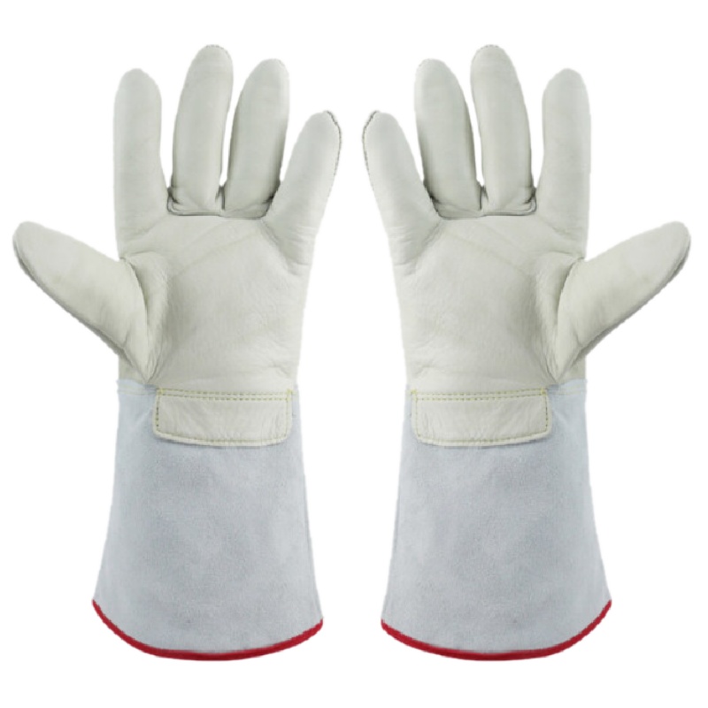誉丰YL-5089牛皮耐低温手套液氮LNG防寒防冻冷库加气站手套-160到-250度冷藏冰柜实验室手套劳保手套 1双