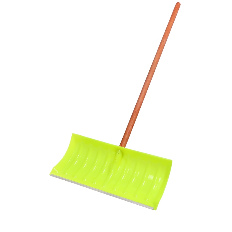 趣行 加厚塑料推雪铲 PC聚碳铲雪板推雪板铲雪锹扫雪工具粮食晾晒推板 铲头+木柄