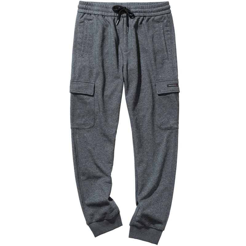 千纸鹤男士束脚裤2019秋季青年时尚工装休闲九分运动裤90303