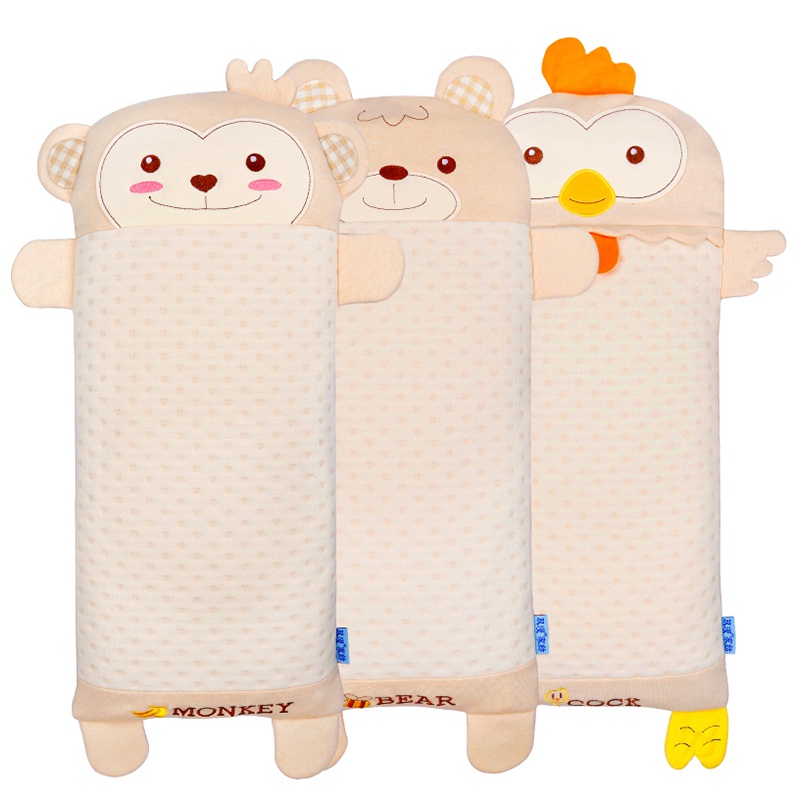 双漫彩棉荞麦壳宝宝枕头0-1-3岁四季通用荞麦枕儿童枕头3-6岁男女幼儿园