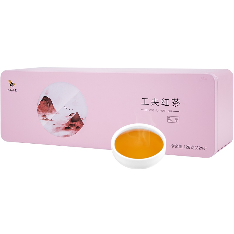 八马茶叶 私享小种工夫红茶 盒装128g