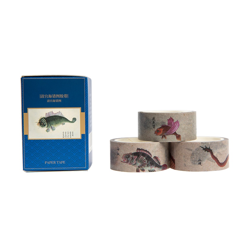 合纳佳 清宫 海错图胶带