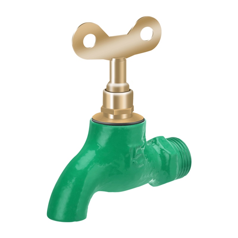 4分老式铸铁水龙头自来水单冷洗衣机家用老款式快开水龙头 户外防盗防偷水铁制陶瓷铜芯带锁钥匙龙头 拖把池快开平嘴龙头工程