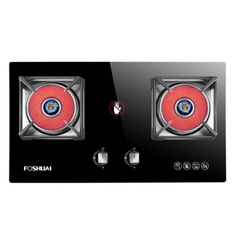 方帅(FOSHUAI)红外线燃气灶3.8KW嵌入式双眼灶 天然气炉灶双灶煤气灶灶台 台嵌两用聚能灶台式灶煤气炉