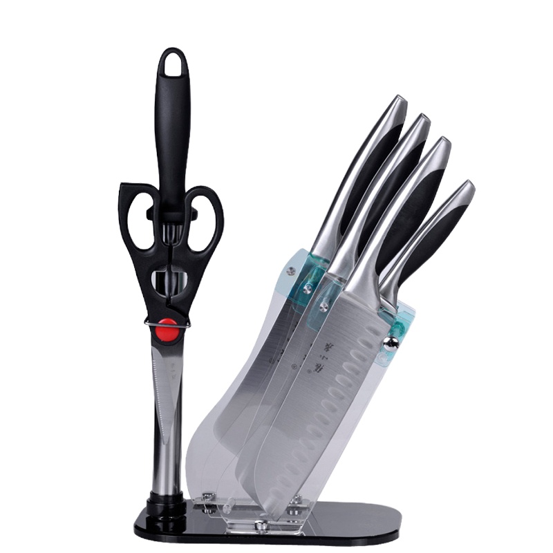 张小泉套刀N5493不锈钢厨房七件套菜刀切片刀斩骨刀刀具组合