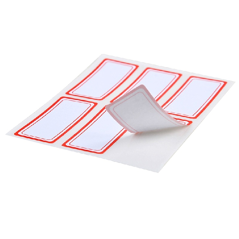 晨光(M&G)YT-06自粘性标签纸红色10张/包 10包装 24*55mm红框自粘性标签贴纸 便利便签条 百事贴