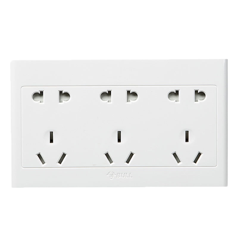 【苏宁自营】 明装墙壁开关插座 G09系列电源交通安全保护 15孔 十五孔插座 G09Z623