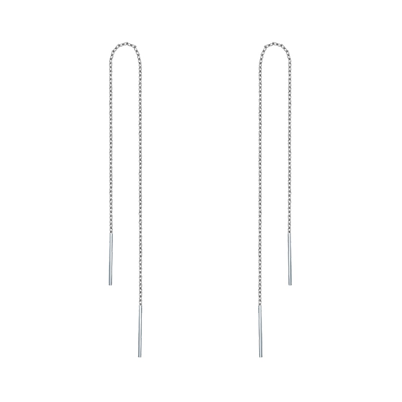 DTOTO 日韩简约清新耳钉日常百搭朴素纯银耳饰耳线女