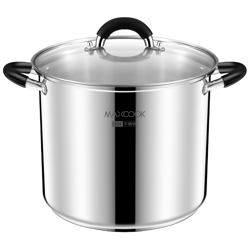 美厨(maxcook)MCH-24汤锅304不锈钢复底高汤锅24cm燃气炉电磁炉通用 bd