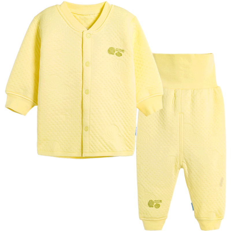 贝贝怡儿童内衣套装秋冬装加厚保暖宝宝秋衣秋裤BB8017