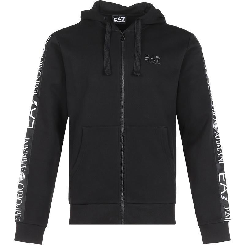 EMPORIO ARMANI EA7 阿玛尼 男士 棉质加绒款连帽长袖运动衫外套 6HPM12 PJ07Z