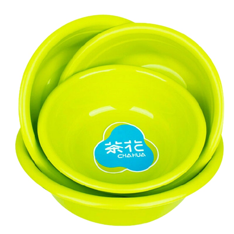 茶花 0505 洗脸盆27CM塑料盆子家务清洁洗菜盆颜色随机发货