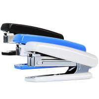 得力(deli)0221 12页经典耐用订书机 尾部自带起钉器(适用10#钉) 颜色随机发
