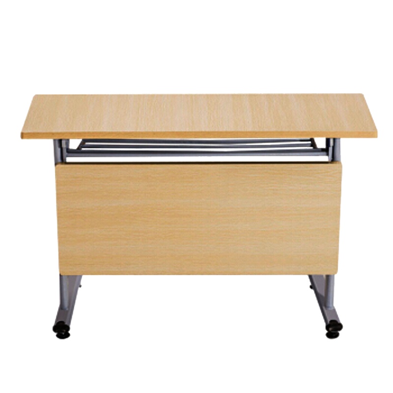 [洛偃]木纹色 现代简约办公桌职员双人位办公桌