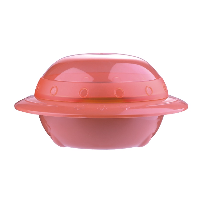 舒氏儿童餐具太空飞碟碗保温碗宝宝辅食碗400ml S1501-FDW 蓝色