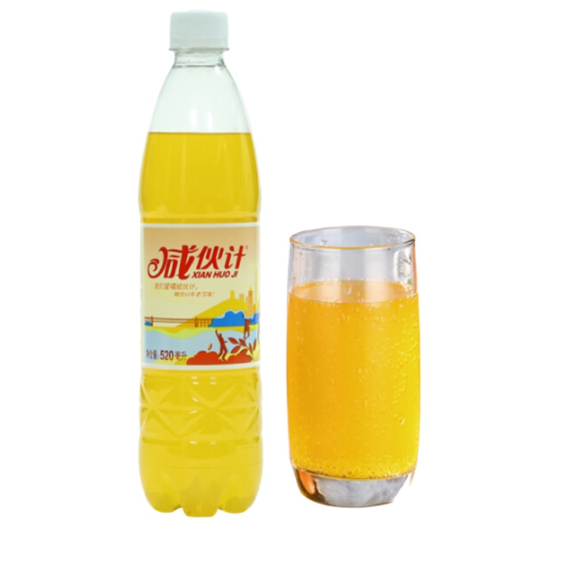 咸伙计 盐汽水香橙味 饮料 520ml*12瓶 整箱