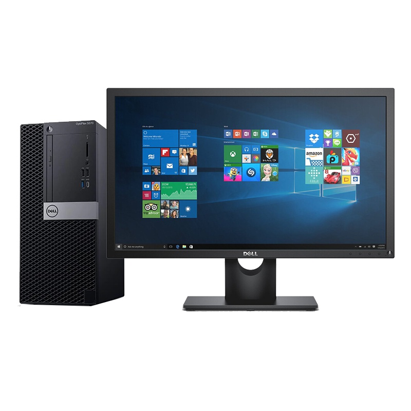 戴尔(DELL)OptiPlex7070MT 台式电脑 23英寸屏(Intel i7 9700 16GB 1TB+256GB固态 集成 W10H)