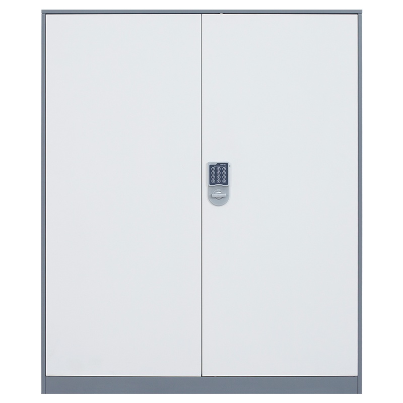 震海 密码锁矮柜文件柜通门办公室国宝锁矮柜档案资料柜白色钢制加厚办公室储物柜 家用鞋柜