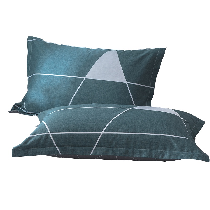 九氏Joesh精梳全棉印花枕套 活性印花纯棉枕头套一对 两只装枕芯套子