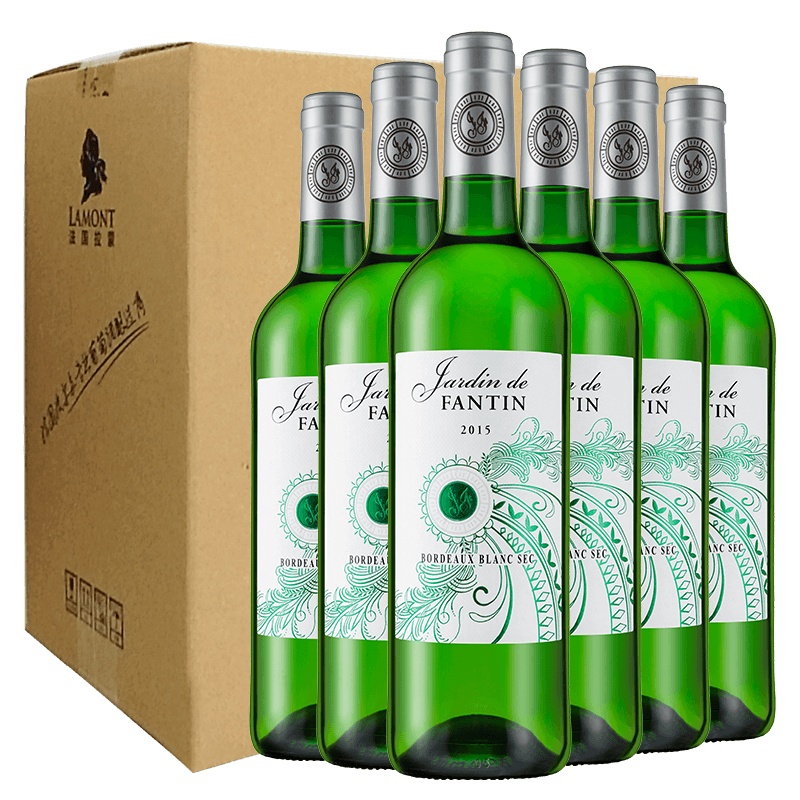 法国波尔多原瓶进口AOC 芳汀园 干白葡萄酒750ml*6箱装