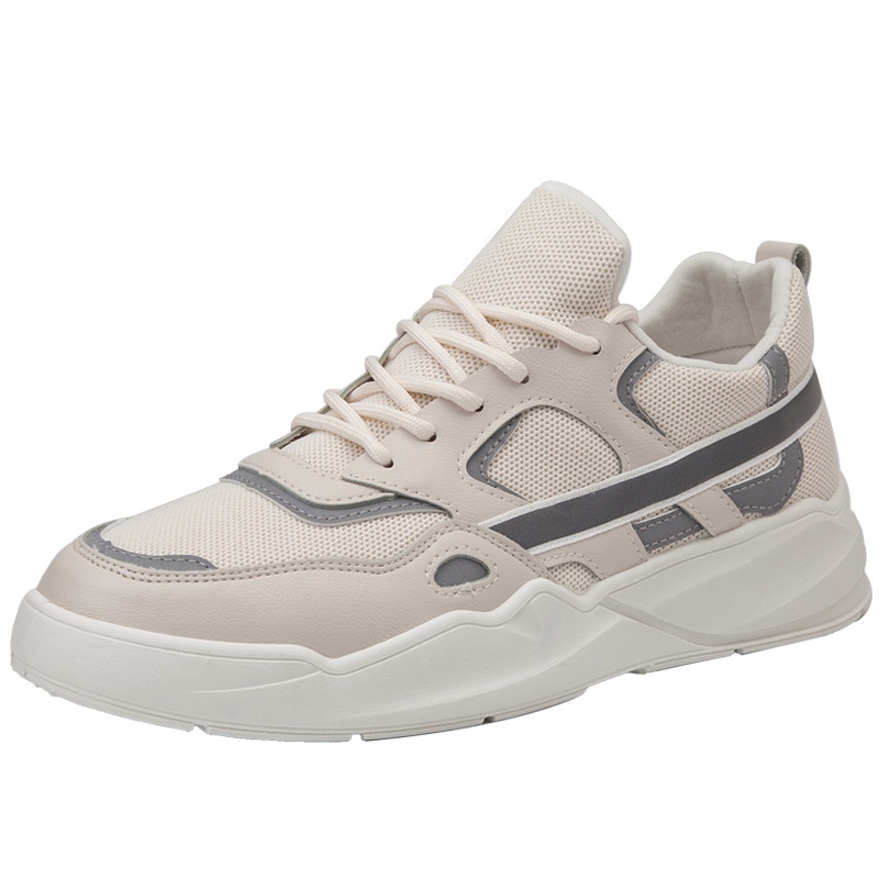 2019秋季新款男鞋低帮休闲运动鞋男士旅游鞋百搭反光鞋潮流小白鞋