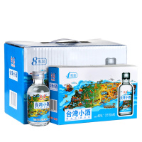 台岛台湾高粱酒浓香型小酒版45度150ml*4瓶*2套礼盒板砖