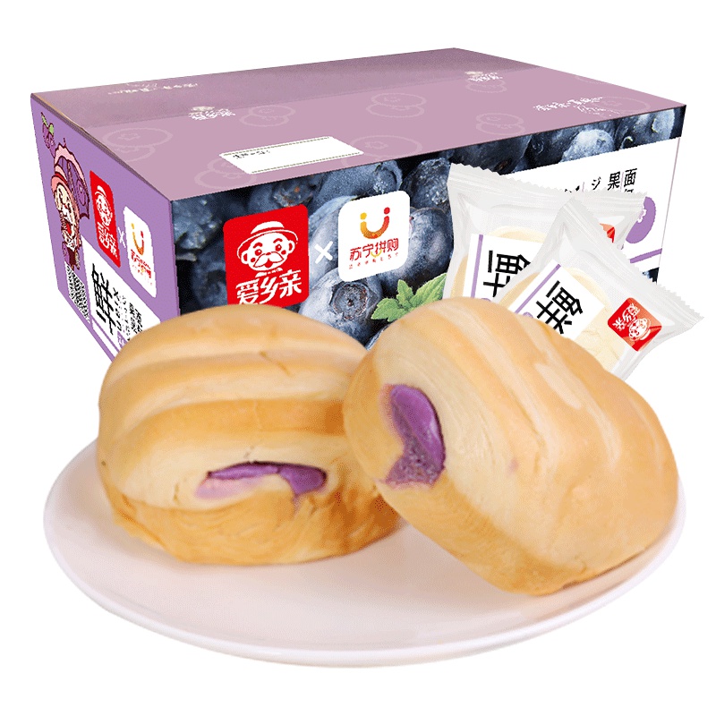 云的手撕面包1000g奶香原味面包蛋糕饼干早餐糕点原味办公室休闲零食整箱批发爱乡亲