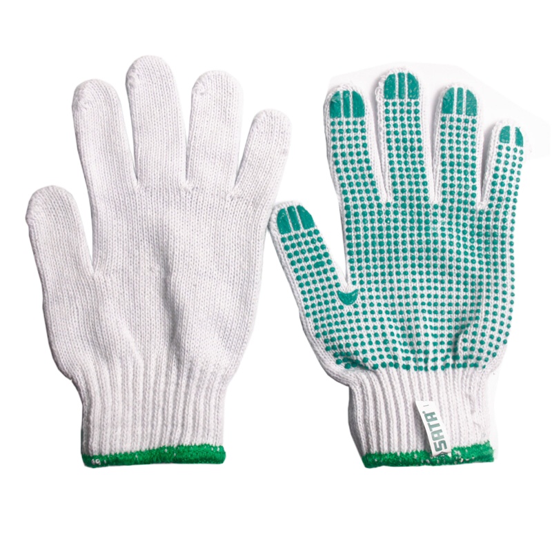 世达(SATA) ASF0007 单面点塑手套(12副/打)