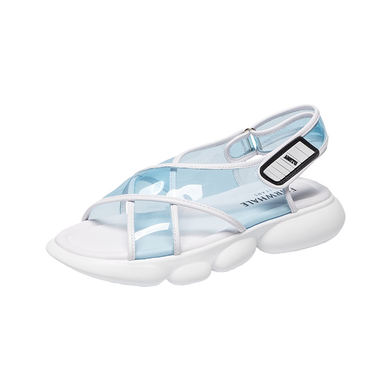 马克华菲女士凉鞋2020新款透明凉鞋韩版百搭休闲女鞋