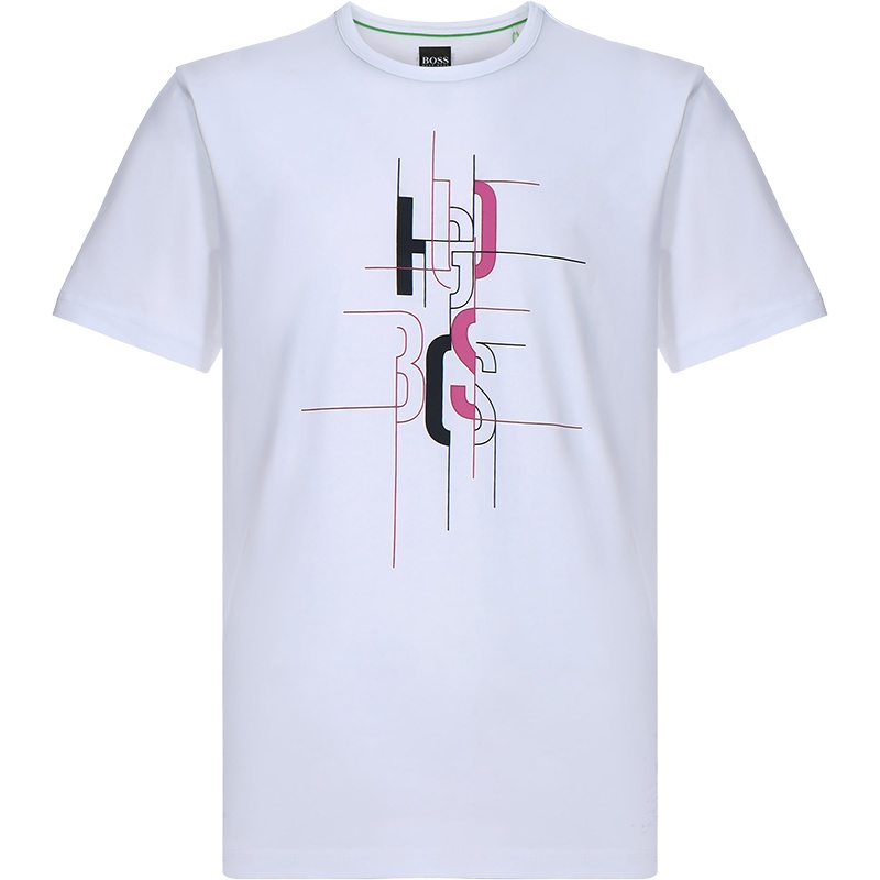 HUGO BOSS 雨果博斯 男士 棉质圆领短袖T恤 50431815